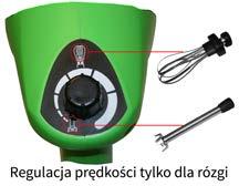 Nasadki można zanurzyć maksymanie do / ich długości.