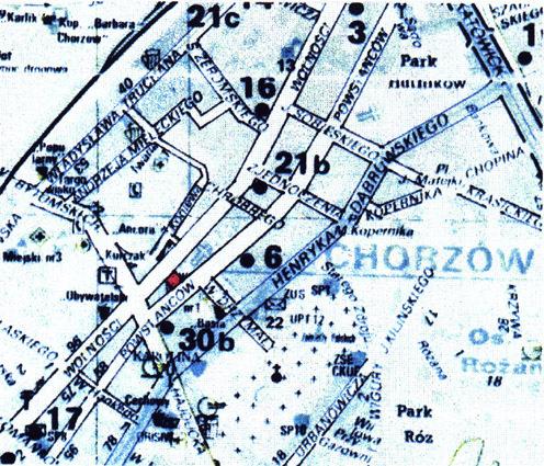BUDYNEK MIESZKALNO-USŁUGOWY CHORZÓW ul. Wolności 53 Lokalizacja Obiekt powstanie na działce o powierzchni 426 m 2, położonej pomiędzy ulicami Wolności i Powstańców.