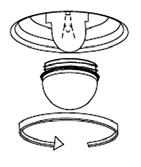 EN SERVICING Lighting bulb of the internal space of the oven The bulb of the internal space lighting is special, with high thermal resistance (25 W, 300 C). To replace it, proceed as follows (Fig.