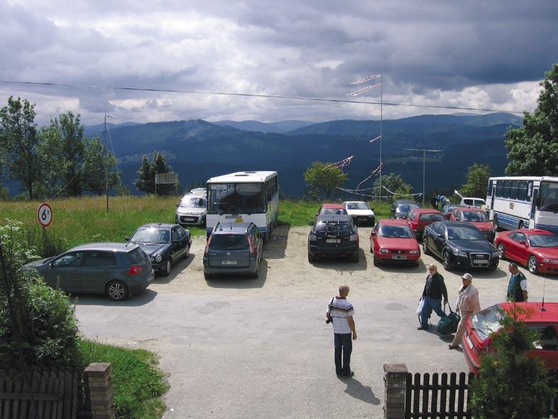 KRÓTKOFALOWIEC POLSKI Pole antenowe w Koniakowie SP9FHZ).
