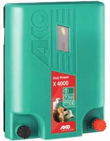 Elektryzatory i zasilacze Elektryzator uniwersalny Duo Power - uniwersalny elektryzator z możliwością zasilania z akumulatora lub z sieci 230 V przy pomocy zasilacza - podłączenie z akumulatorem z
