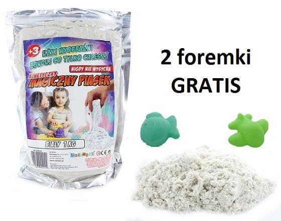 szt NO-1000413 Piasek magiczny 1000 gr, + 2 foremki,