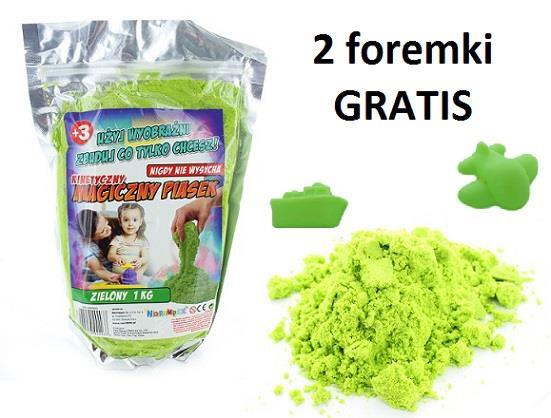 magiczny 1000 gr, + 2 foremki, kolor zielony Cena netto