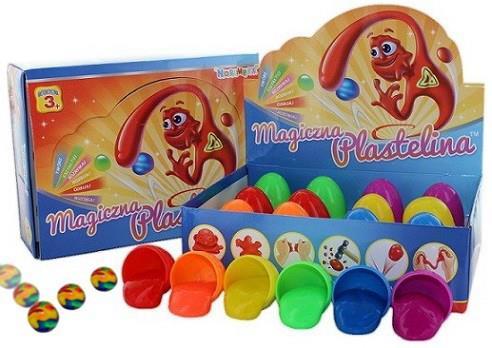 NO-1000434 MAGICZNA PLASTELINA ZMIENIAJĄCA KOLOR 14 GRAM JAJKO