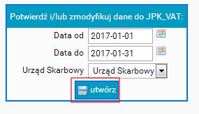 Wszystkie wprowadzone zmiany trzeba potwierdzić przyciskiem Zapisz. Po zapisaniu Urzędu Skarbowego, pojawi się on na liście wszystkich urzędów.