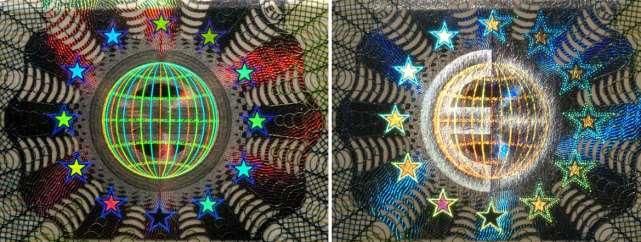 Kinegram jest to komputerowo generowany hologram ( element dyfrakcyjny optycznie zmienny DOVID ), mogący tworzyć wiele obrazów o wysokiej