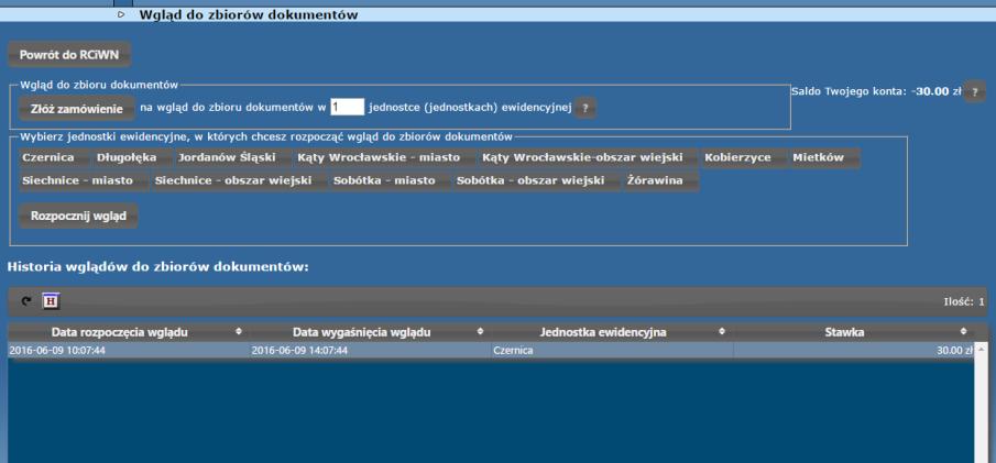 kwotę (38), e) następnie należy wybrać jednostkę / jednostki ewidencyjne, w której / których chce się przeglądać dokumenty.