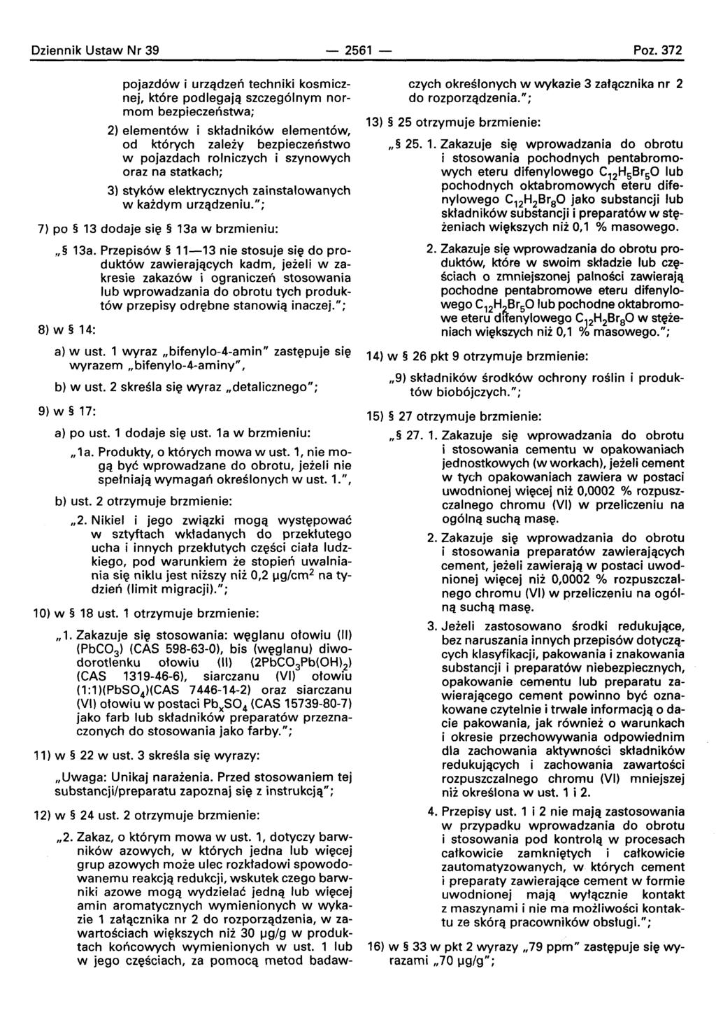 Dziennik Ustaw Nr 39-2561 Poz.