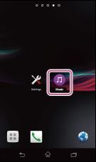4 Dotknij i [MHC-V90DW] na urządzeniu Xperia. 5 Rozpocznij odtwarzanie muzyki na urządzeniu Xperia i dostosuj głośność.