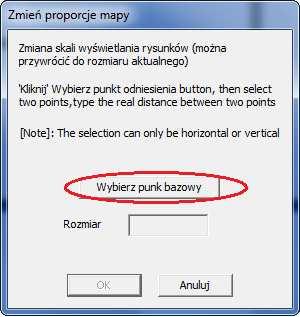 pomogą w ustaleniu skali. Kliknij Wybierz punkt bazowy. 5.