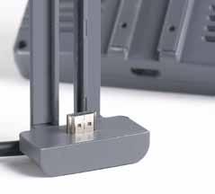 ustawień obrazu dla każdego wejścia kamery Wyjście USB Uchwyt monitora Easylink: Monitor