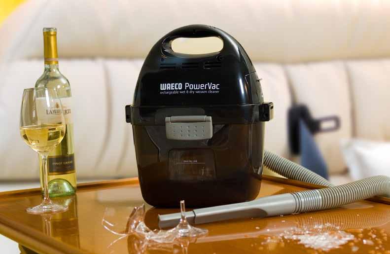 186 Odkurzacz do pracy na sucho i mokro ODKURZACZ AKUMULATOROWY DO PRACY NA SUCHO I MOKRO WAECO POWERVAC PV 100 Raz-dwa-trzy i sprzątnięte!