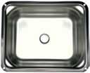 Zlewozmywaki do zabudowy / Kosz na śmieci 215 Dometic SMEV VA945 Podwójny, prostokątny zlewozmywak 2 syfony AC 540, gumowa uszczelka Waga: 1,9 kg Wymiary (S x W x G): 575 x 100 110 x 370 mm Wymiary