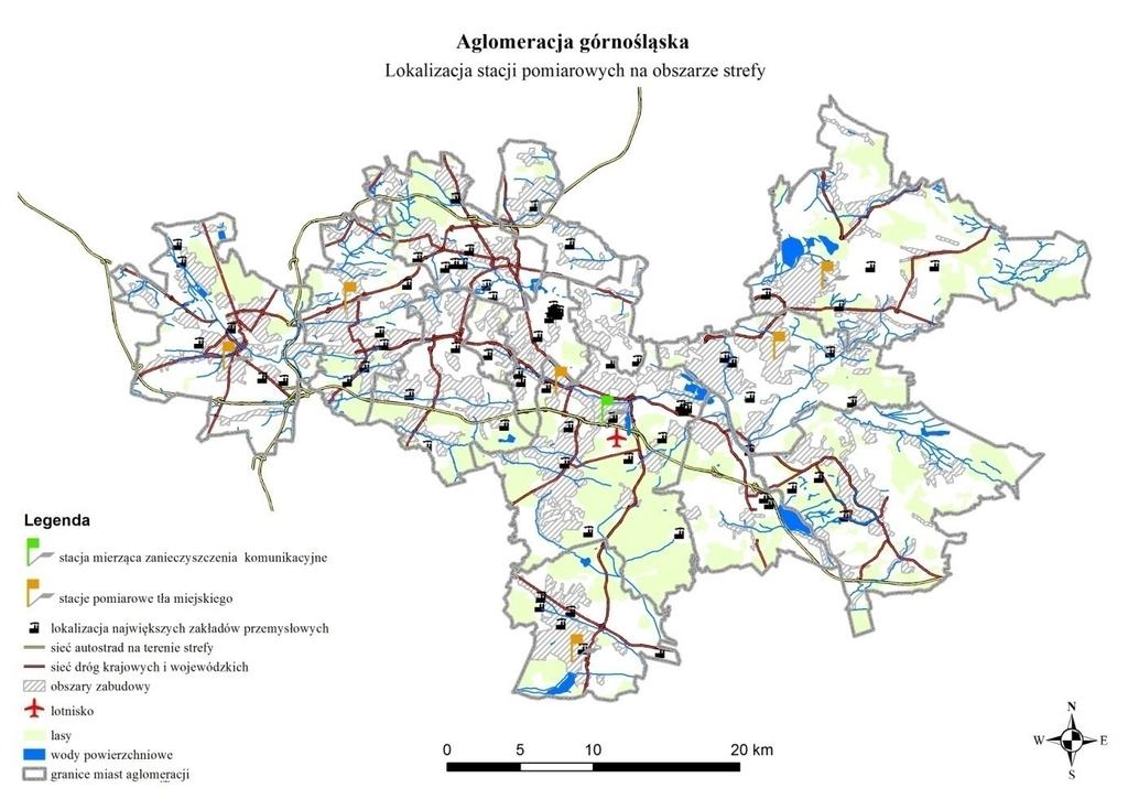 Dziennik Urzędowy Województwa Śląskiego 19 Poz. 6275 Lokalizacja stanowisk pomiarowych w poszczególnych strefach została przedstawiona poniżej.