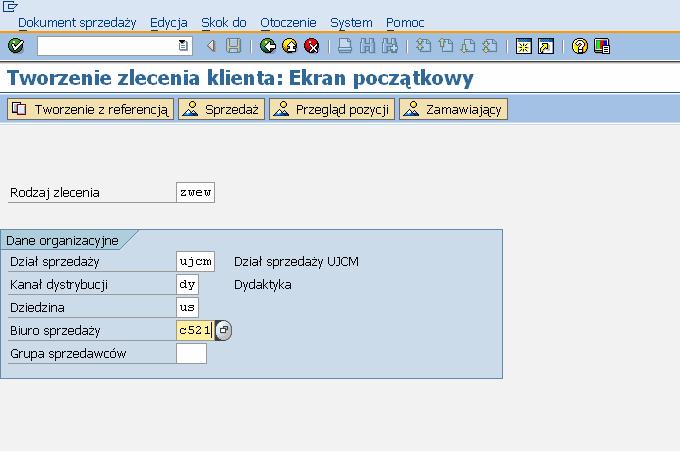 Tworzenie zlecenia