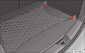 118 Siatka bagażnika* Rys. 111 Siatka bagażnika W bagażniku znajduje się siatka zabezpieczająca ładunek.