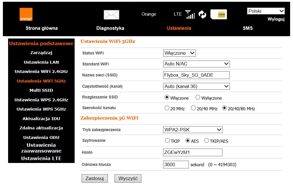 8.3.1.5 Multi SSID Zakładka pozwala na stworzenie do 4 dodatkowych sieci WiFi, które będą rozgłaszane przez urządzenie.