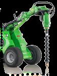 Budownictwo Wiertnica Hydrauliczny napęd wiertniczy o dużej mocy i różnych średnicach wierteł pozwala na dopasowanie średnicy otworu do różnych zadań, takich jak sadzenie drzew czy wiercenie otworów