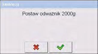 21. KALIBRACJA WAGI opcja tylko dla wag nielegalizowanych Zapewnienie bardzo dużej dokładności ważenia wymaga okresowego wprowadzania do pamięci wagi współczynnika korygującego wskazania wagi w