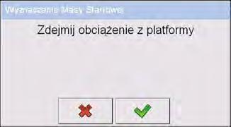 Po zakończonej procedurze wyznaczania współczynnika kalibracji na wyświetlaczu wagi pojawi się komunikat: Potwierdź komunikat przyciskiem.
