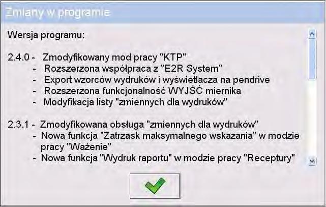 23. FUNKCJE SPECJALNE MODÓW PRACY Waga dysponuje następującymi modami pracy: Ważenie Liczenie sztuk Odchyłki Dozowanie Receptury Kontrola Towarów Paczkowanych Gęstość Ważenie zwierząt Waga