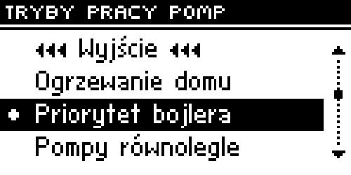 Wtedy wyłącza się pompa C.O. i załącza pompa C.W.U. W tym trybie praca wentylatora i podajnika jest ograniczona do temperatury 65 O C na kotle, ponieważ zapobiega to przegrzewaniu się kotła.