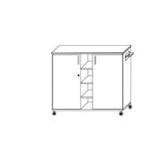 TS 52 80x70x110h Szafka cargo 2056 TS 53 100x43x100h Szafka mobilna 1246 TS 54