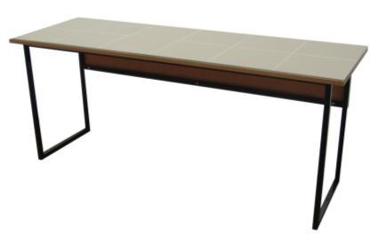 Pozostałe stoły: Koszty transportu ustalane indywidualnie - Stół do pracowni chemicznej (2-osobowy z blatem ceramicznym) Stelaż z rury kwadratowej 25x25 mm (mogą być stelaże z rury okrągłej lub