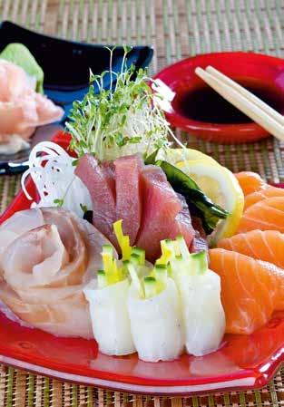 Zestawy sashimi zestaw z jednej ryby - do wyboru x5 30 zł zestaw ma³y: łosoś x5, tuńczyk x5, maślana x5 60 zł zestaw średni: łosoś x5, tuńczyk x5,