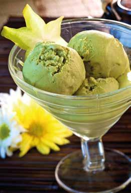 Desery lody z zielonej herbaty 15 zł japońska wiśnia 12 zł royal 15 zł mango lassi 12 zł