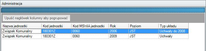 Rysunek 32. Otwieranie układów dokumentów planistycznych W oknie środkowym wyświetli się lista układów (rys. 33). Rysunek 33.