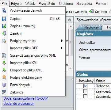 7.1.2. Jak otworzyć sprawozdanie do edycji? 1. Uruchom moduł Sprawozdania 2. Rozwiń gałąź Wszystko, Rok i Okres 3. Wybierz paczkę Sprawozdania jednostkowe 4.