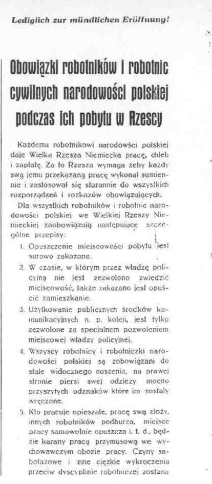 ZAŁĄCZNIK NR 1 Obowiązki