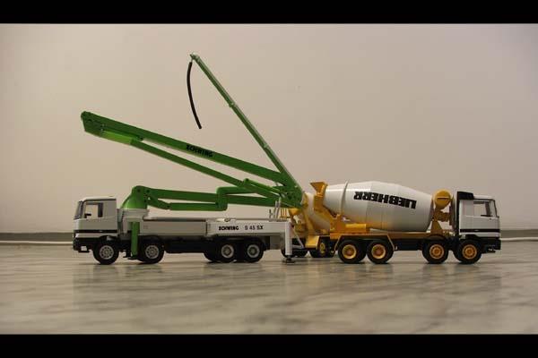Transport mieszanki betonowej: 1.