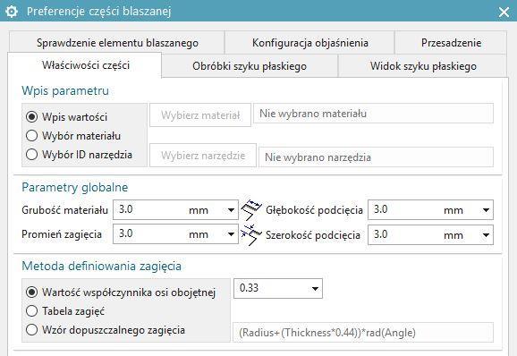 System NX posiada specjalizowane środowisko do projektowania części blaszanych, w którym użytkownicy mogą w szybki