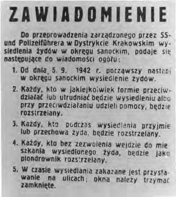 Polacy ratujący Żydów w latach II wojny światowej karta nr 11 Latem 1942 r.