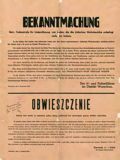 Polacy ratujący Żydów w latach II wojny światowej karta nr 13 Warszawa, 5 września 1942 r.