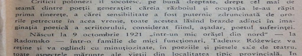 W całej twórczości Tadeusza Różewicza odnaleźć można wszelkie problemy, z jakimi boryka się człowiek współczesny, stąd zapewne