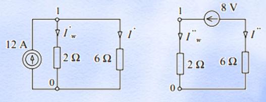 zastosowanie zasady superpozycji 6 I