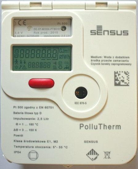 PolluTherm Przelicznik wskazujący PolluTherm licznik zasilany bateryjnie.