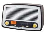 FM 88-108MHz Odtwarzacz MP3 Gniazdo USB, do kart SD Moc: 18W, Moc muzyczna 2x3W Zegar, budzik RETRO RADIO Zakres fal: fale długie LW (150-280kHz), fale ultrakrótkie FM (88-108MHz), fale średnie MW,