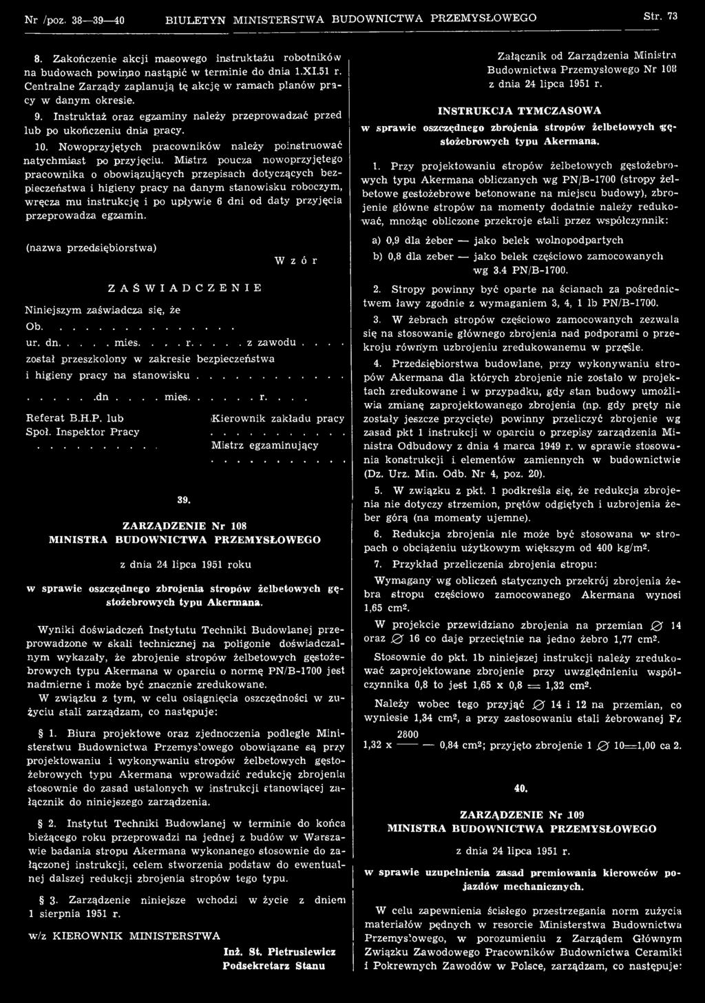 przyjęcia przeprow adza egzamin. (nazwa przedsiębiorstw a) Niniejszym zaświadcza się, że ZAŚWIADCZENIE Ob... Wzór ur. dn...mies.... r...z zawodu.