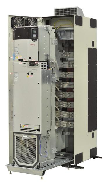 Przemienniki PowerFlex 755 w wykonaniu szafowym Oprócz wszystkich opcji oraz korzyści dostępnych w PowerFlex serii 750, przemienniki PowerFlex 755 od mocy 250 kw/350 KM oferują korzyści pod kątem i