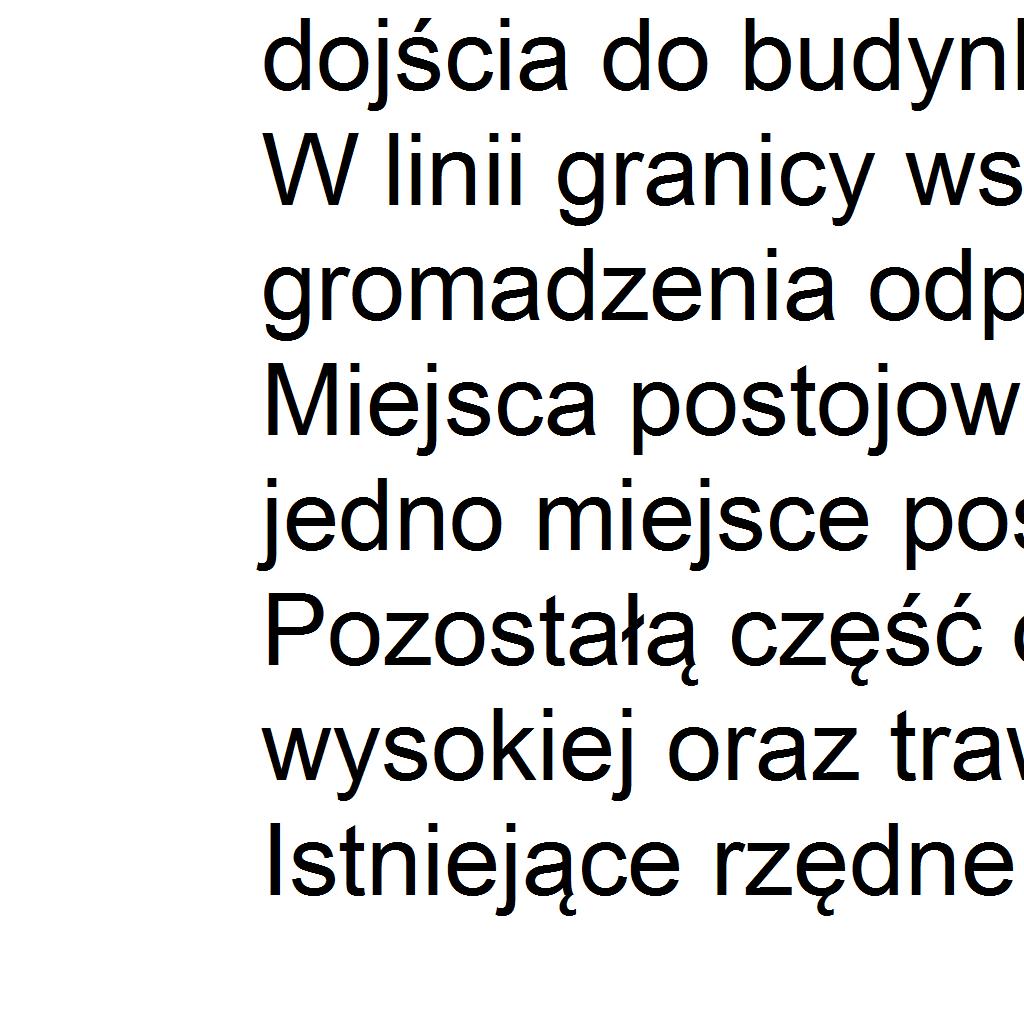 Projektowane zagospodarowanie