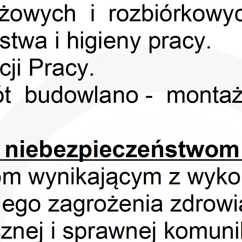 Konieczna jest znajomość przepisów w