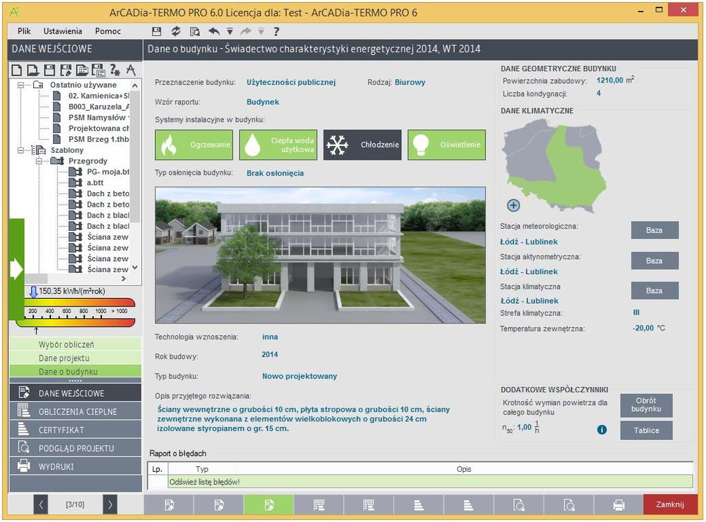 Opis danych wejściowych projektu 4.