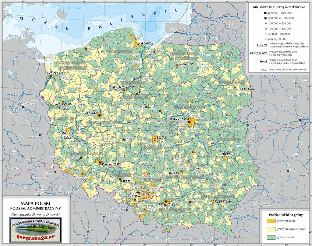 W Polsce występują trzy główne typy jednostek gminnych (wg danych z 2017 r.