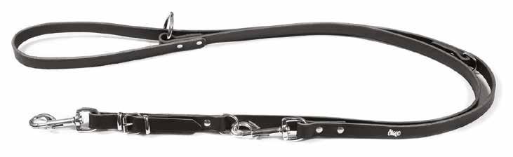 3 1 3 1 SMYCZ PRZEDŁUŻANA, NITOWANA Z WYMINYM KARAIŃCZYKIEM Riveted extendable leash with a replaceable snap-hook Hundeleine, verlängert, genietet, mit austauschbarem Поводок-перестежка с заклепками,
