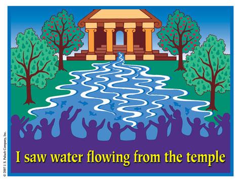 That water can remind us of Jesus words in John 4:10 14: He is the source of living water; whoever drinks it will never thirst.