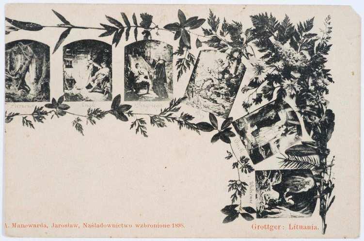 Artur Grottger: Lituania, pocztówka z 1898, zbiory Biblioteki Narodowej W okresie międzywojennym, w którym antagonizm państwowy między odrodzonymi Polską i Litwą był niezwykle silny, a państwa do